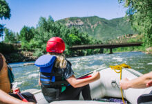 kid looking at Animas River Durango - Mild to Wild