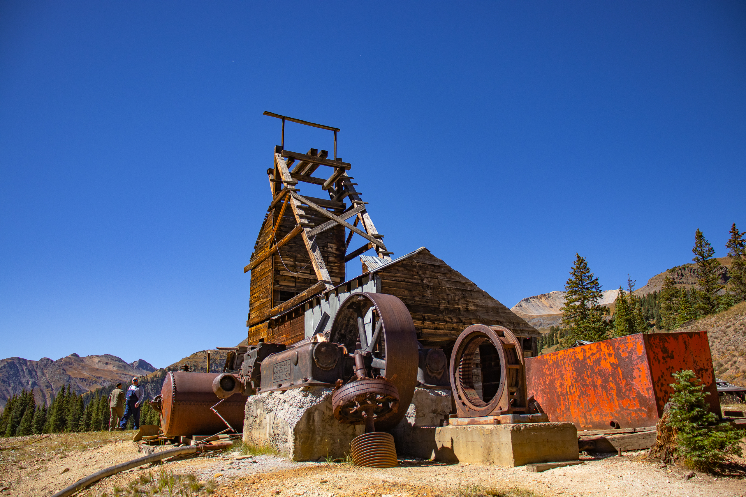 Historic mine site near Silverton Colorado