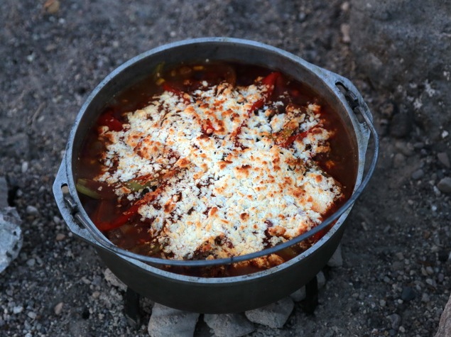 Dutch Oven Enchiladas