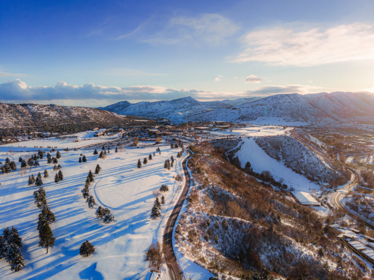 Lions Den Winter Drone - Durango - Mild to Wild Rafting