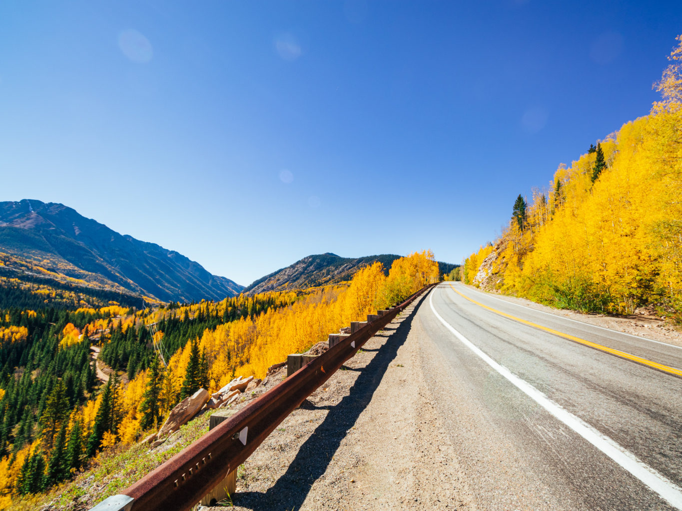 Fall Scenic San Juan Skyway Near Durango, Colorado