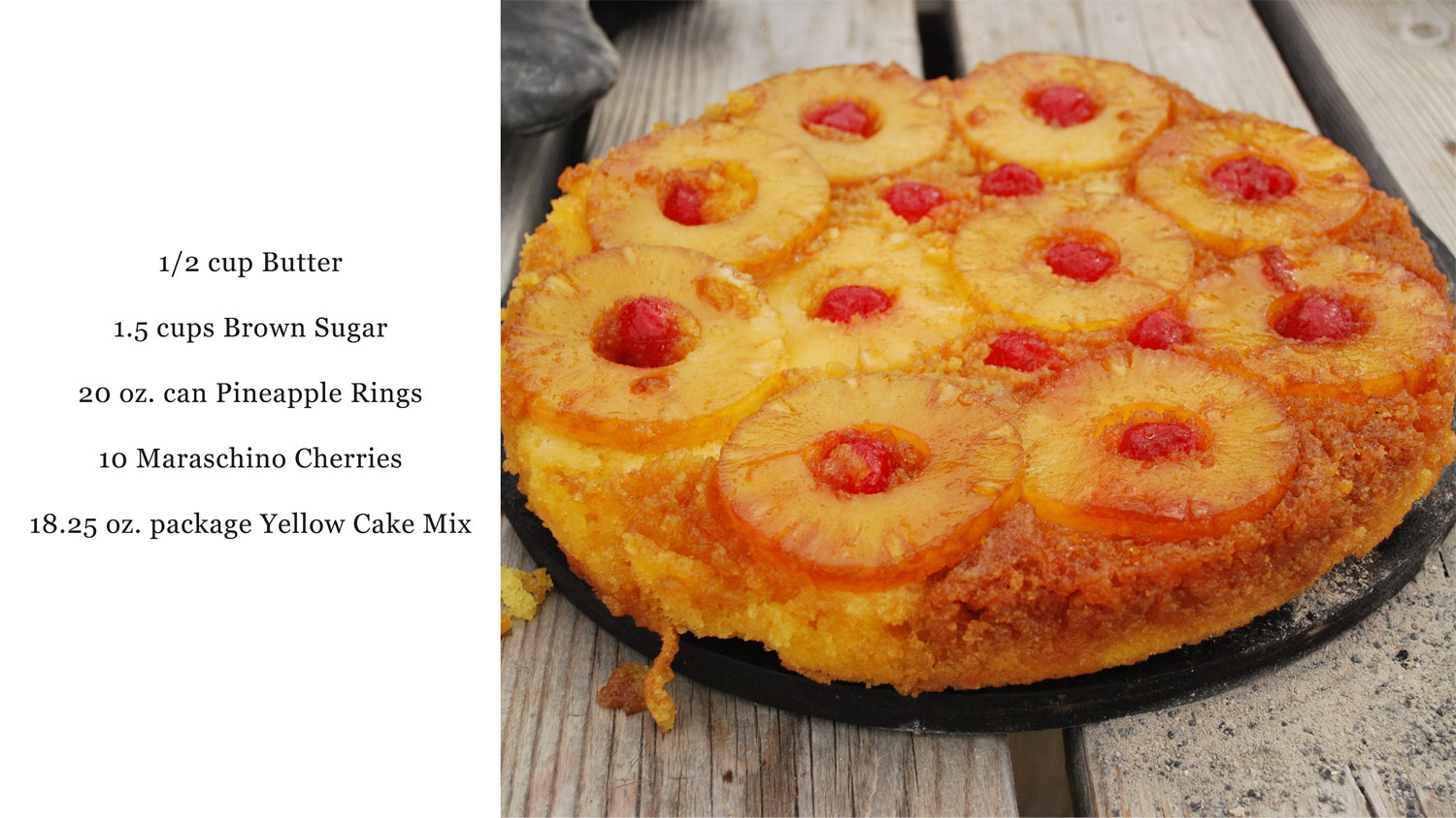 Dutch Over Pineapple Cake - Camping Recipes - Mild to Wild