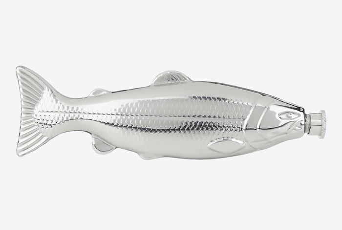 Silver Trout fish Flask - Mild to Wild 