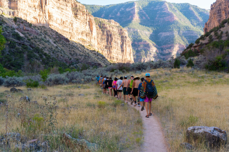 Gates of Lodore - Experiential learning group hiking