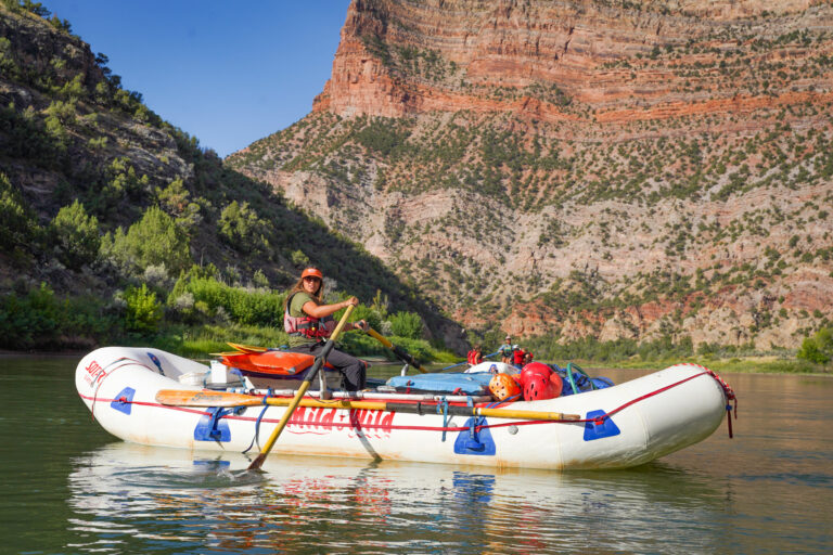 Gates of Lodore - Mild to Wild guide Bryn rafting gear boat