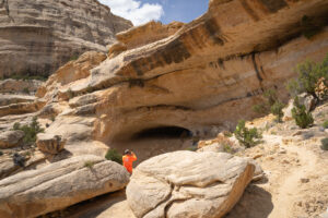 Yampa River - Wide shot of the outside of Signature Cave - Mild to Wild