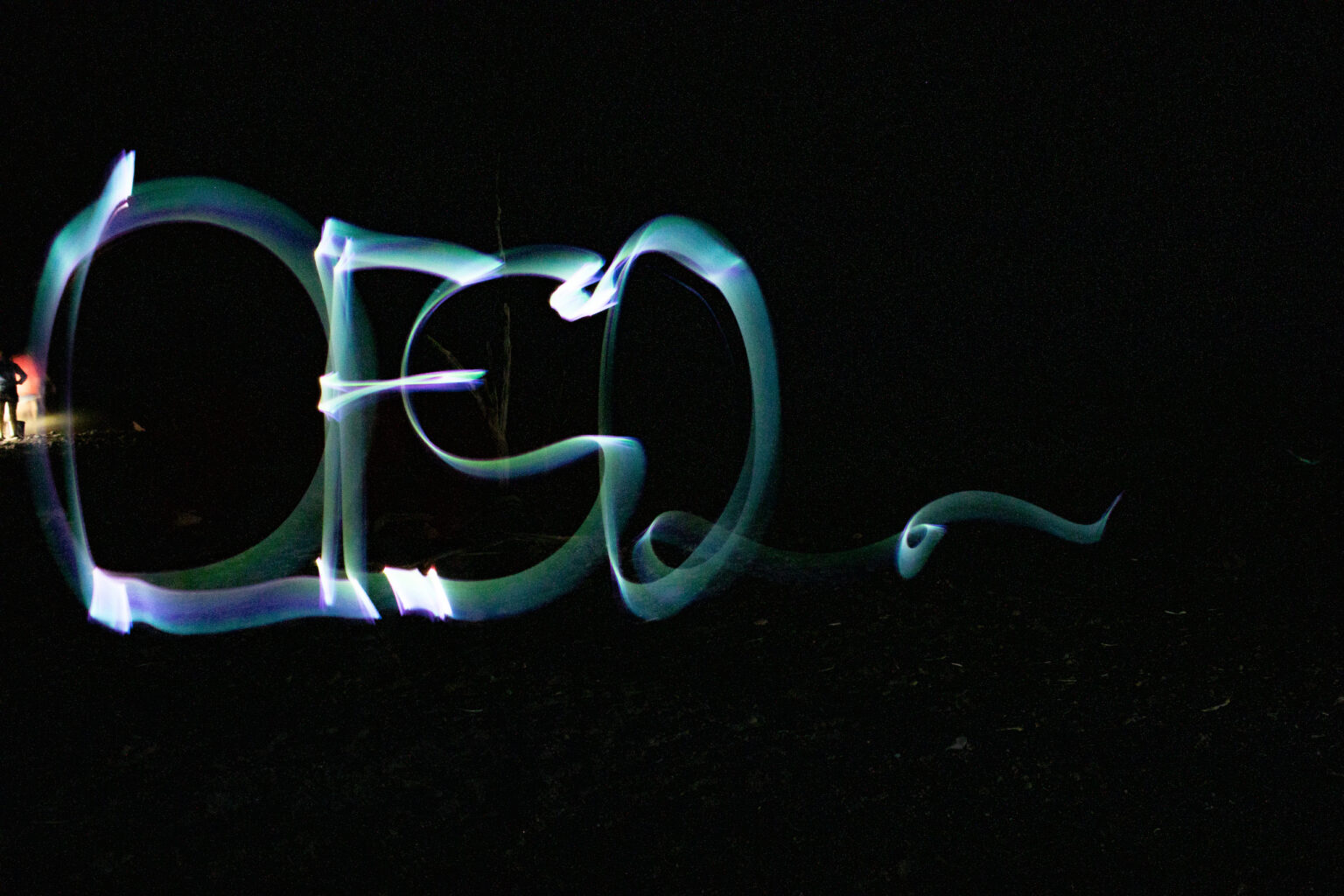 Deso spelled out with glow stick - Mild to Wild