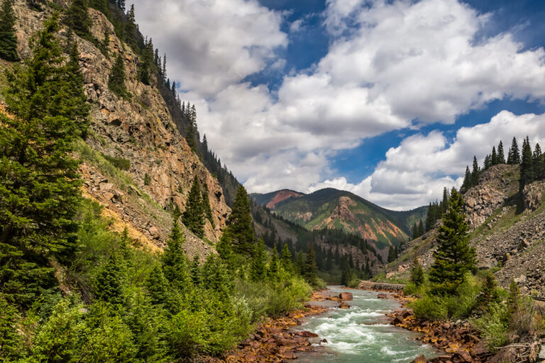 A train ride leaving from Rockwood Depot along the Animas River outside of Durango, Colorado.