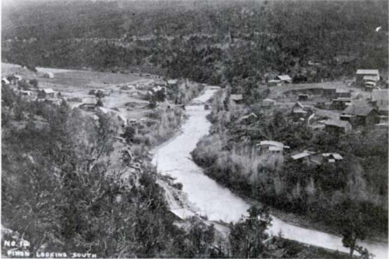 1906 photo of San Miguel River in Pinon, Colorado