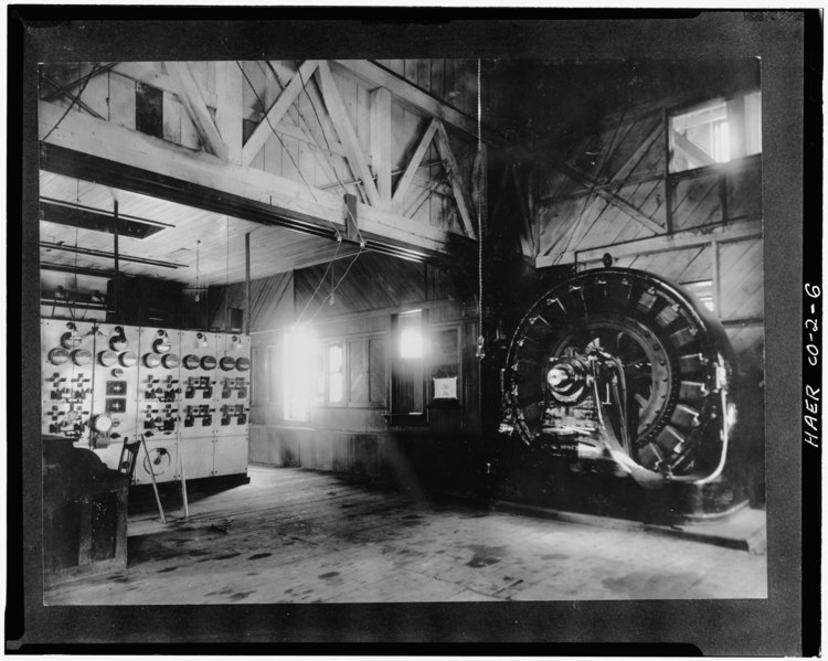 Machinery of Ames Power Plant in Colorado